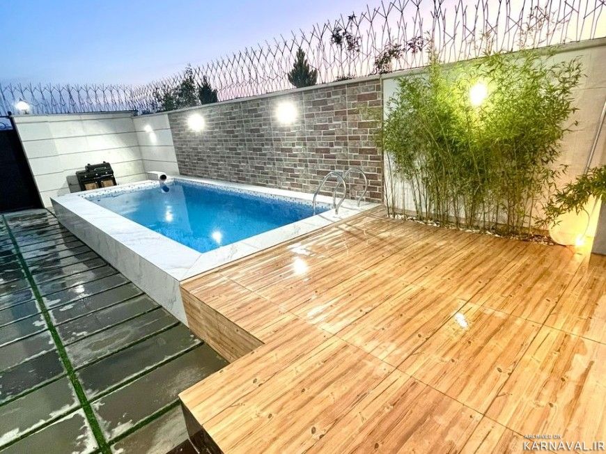 ویلای نوساز با استخر آبگرم و بیلیارد در کردان