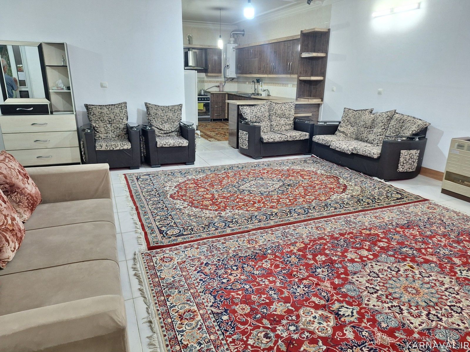 واحد دو خوابه "خانه مسافر شهر صدرا شیراز"