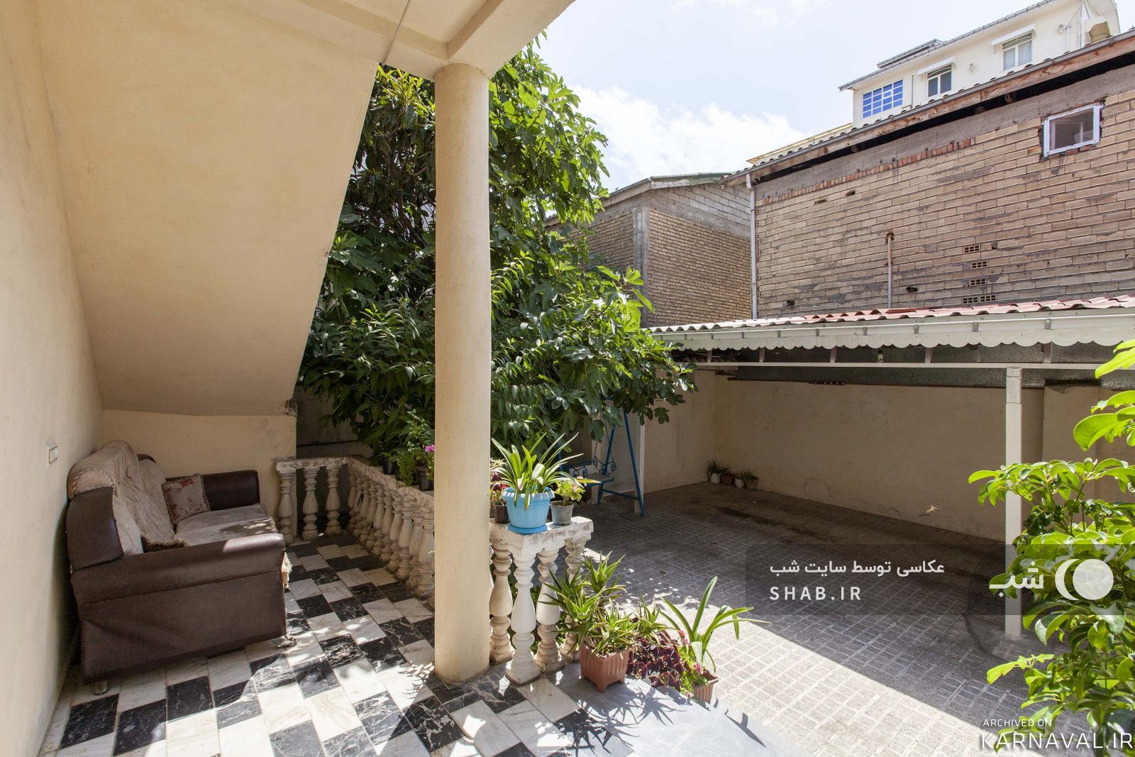 واحد مبله و تمیز دو خوابه "شمعدونی" داخل شهر