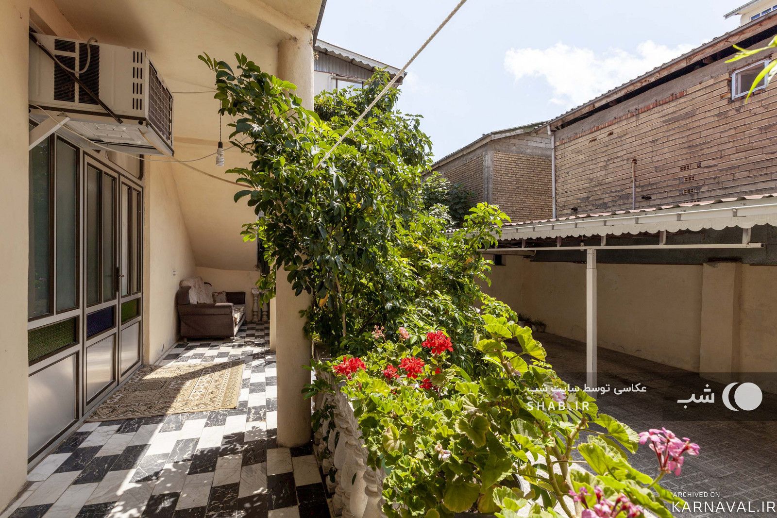 واحد مبله و تمیز دو خوابه "شمعدونی" داخل شهر