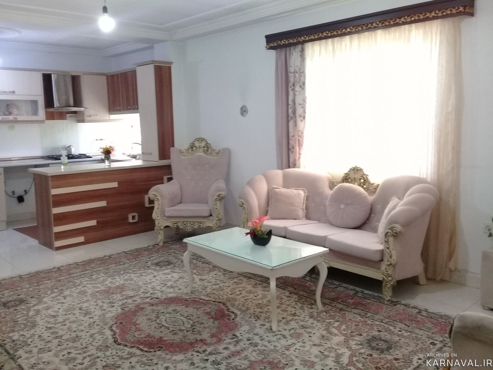 واحد مبله وغیر دربست، حیاط در اختیار