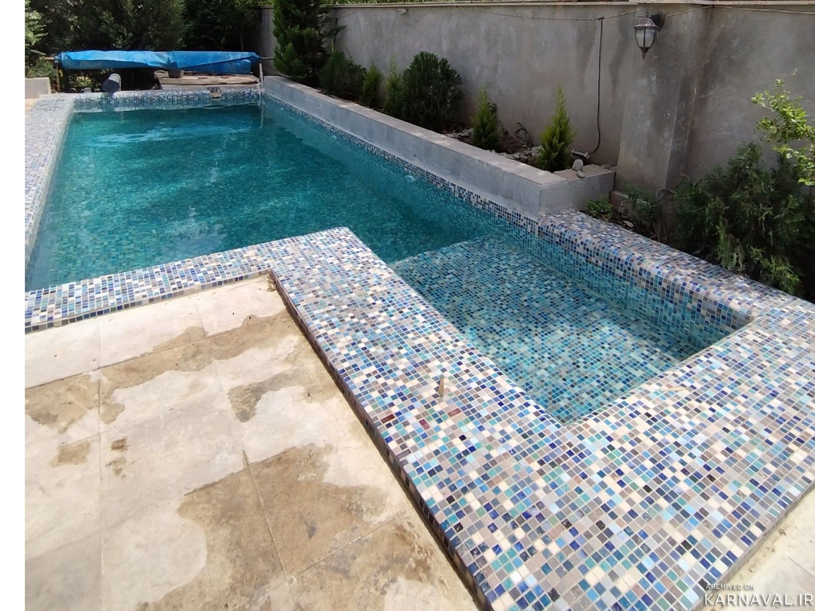 استخر روباز آبسرد، آتشگاه، فوتبال دستی، رقص نور