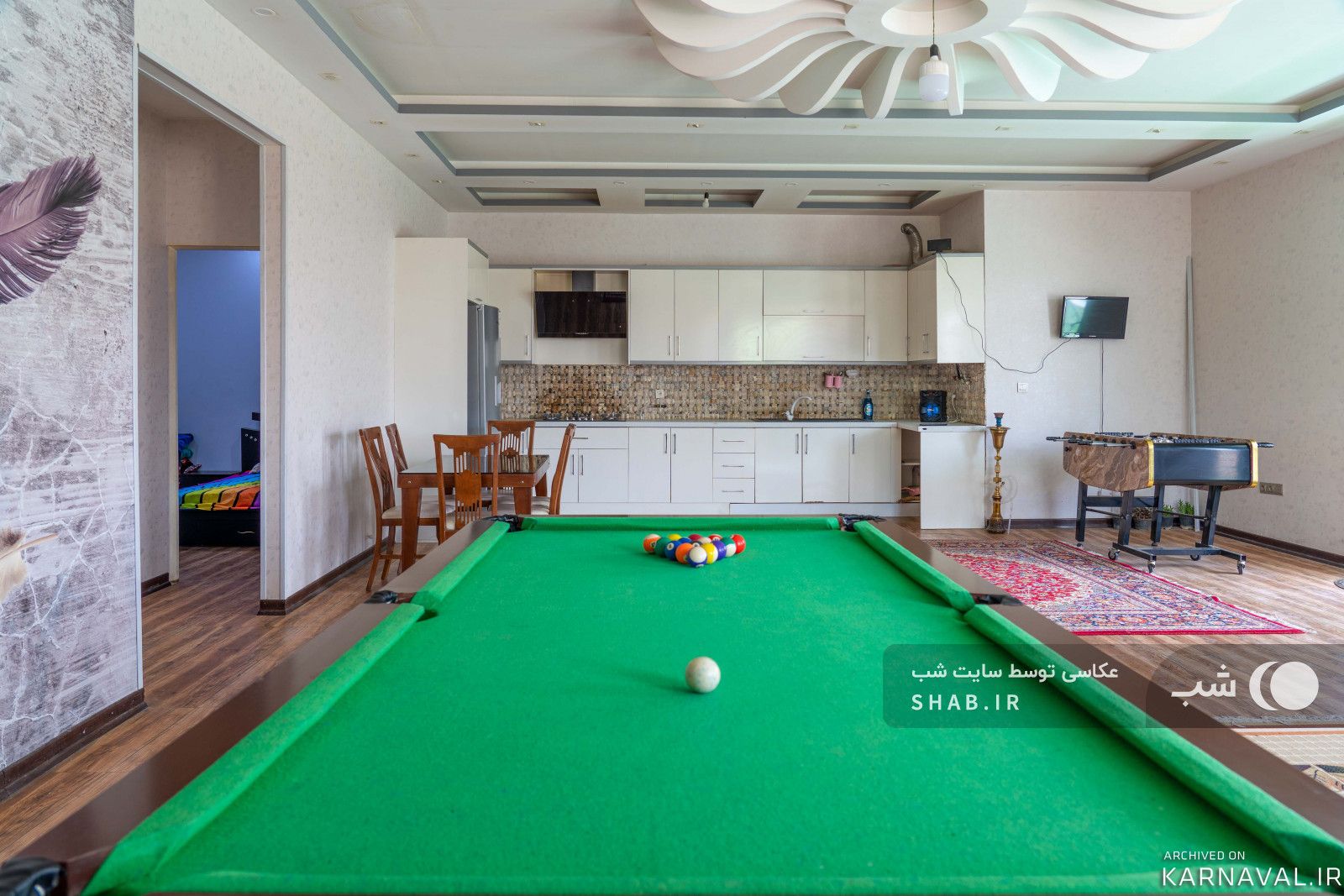 باغ ویلا ملکی استخرسرپوشیده آبگرم با امکانت سرگرمی