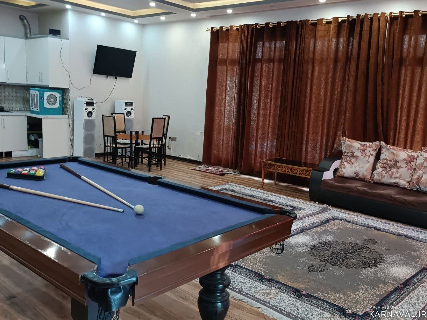 باغ ویلا ملکی استخرسرپوشیده آبگرم با امکانت سرگرمی