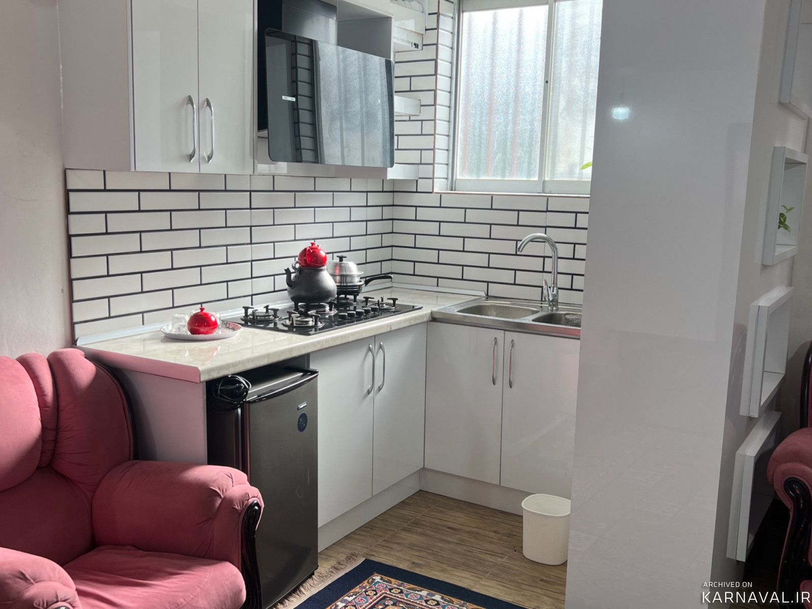 واحد مبله، طبقه همکف با محیطی آرام و جنگلی