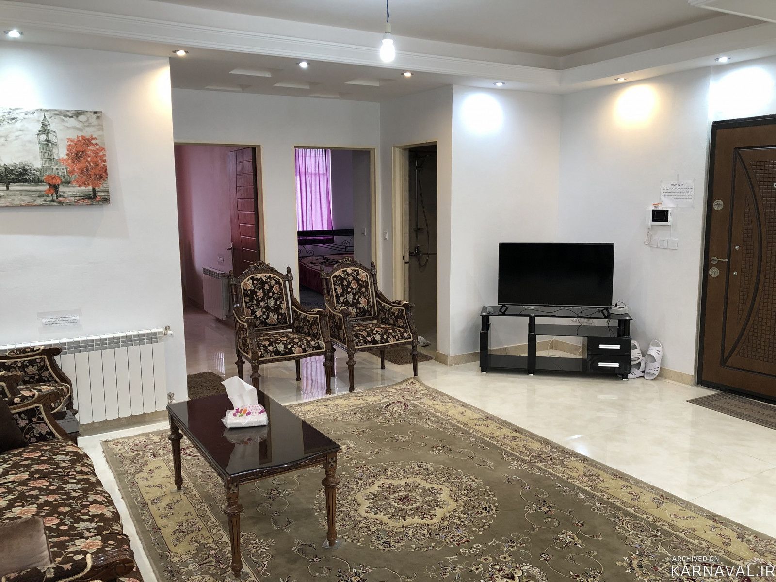 واحد نوساز لوکس دوخوابه ارغوان با فوتبال‌دستی