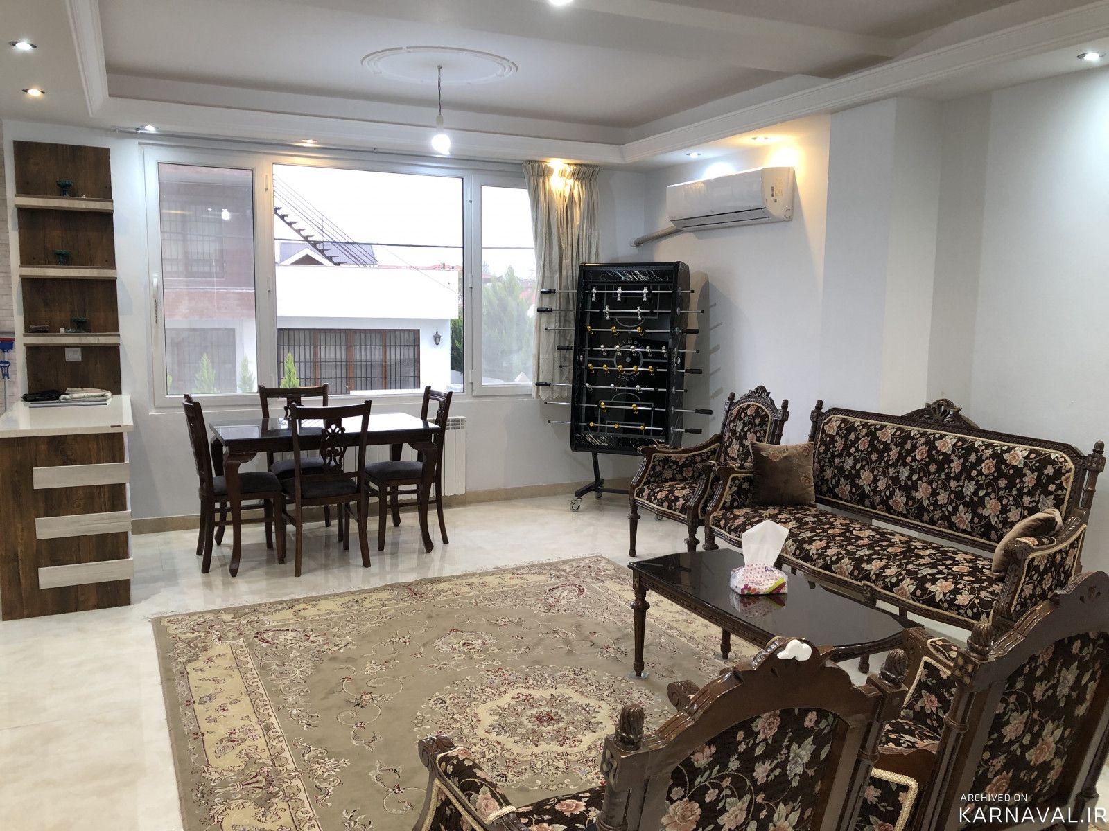 واحد نوساز لوکس دوخوابه ارغوان با فوتبال‌دستی