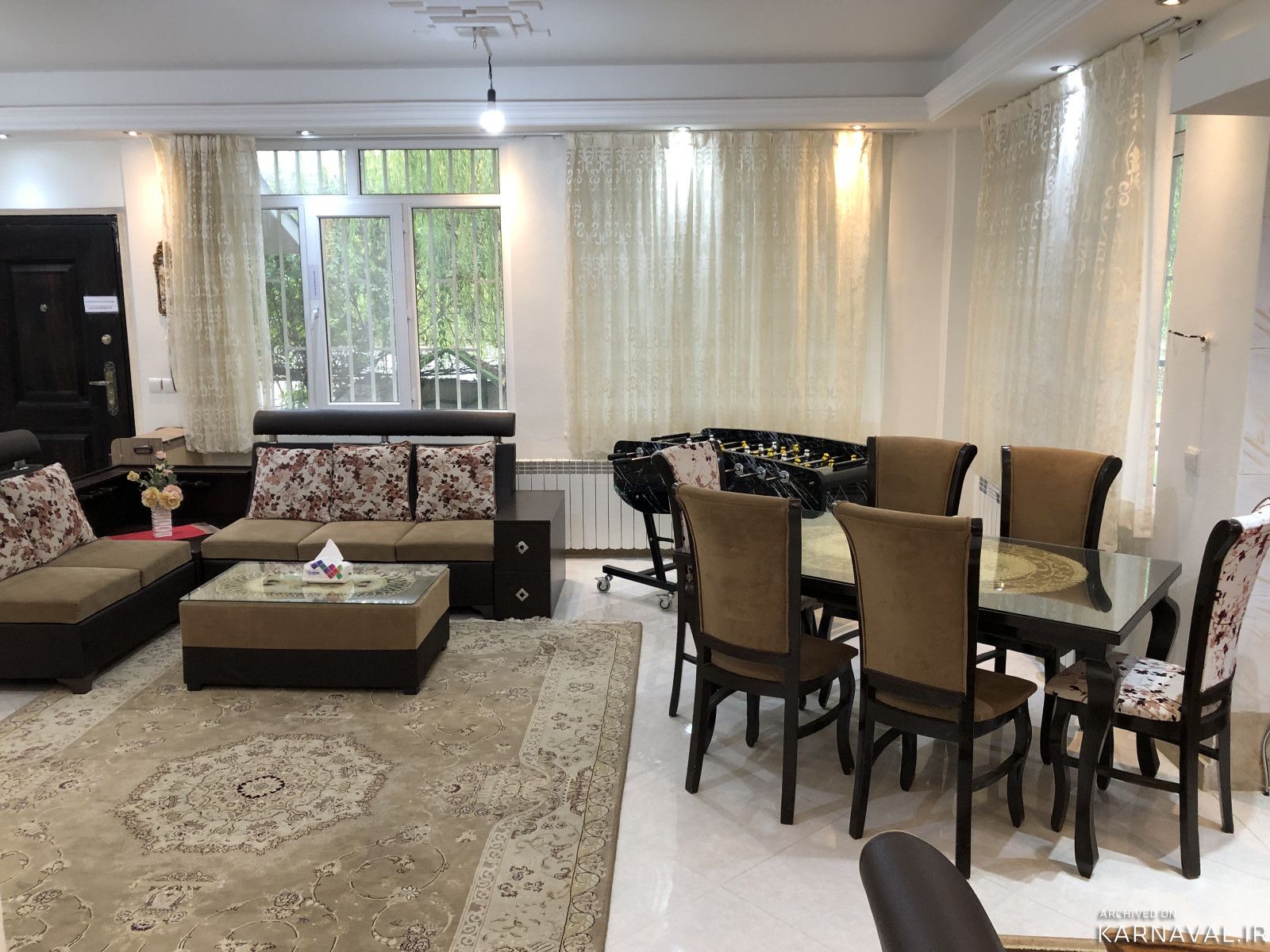 ویلا نوساز دوخوابه دربست با فوتبال دستی