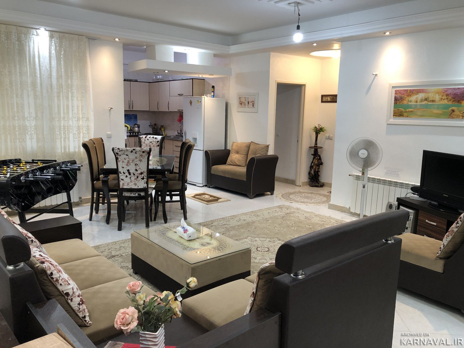 ویلا نوساز دوخوابه دربست با فوتبال دستی