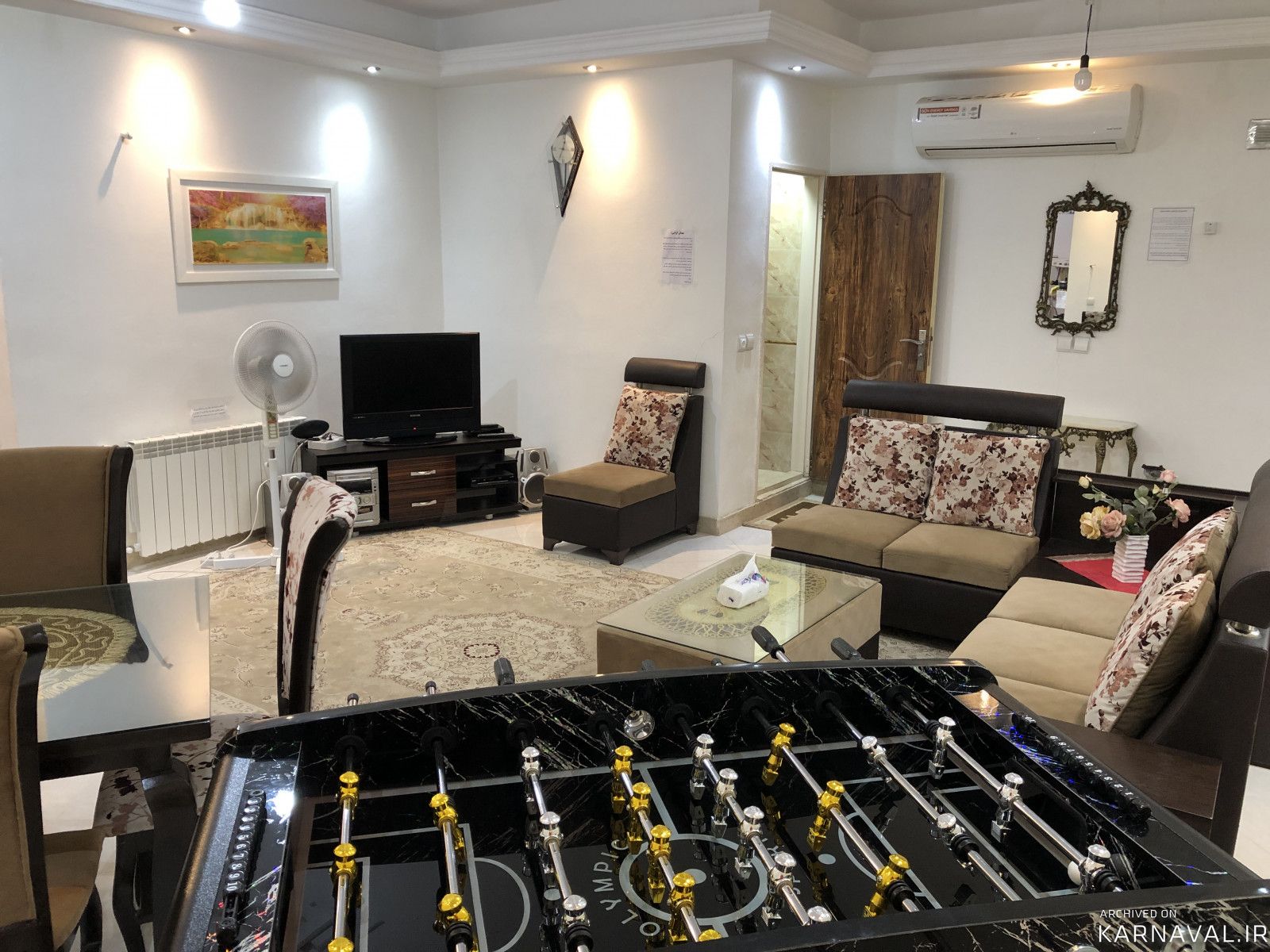 ویلا نوساز دوخوابه دربست با فوتبال دستی