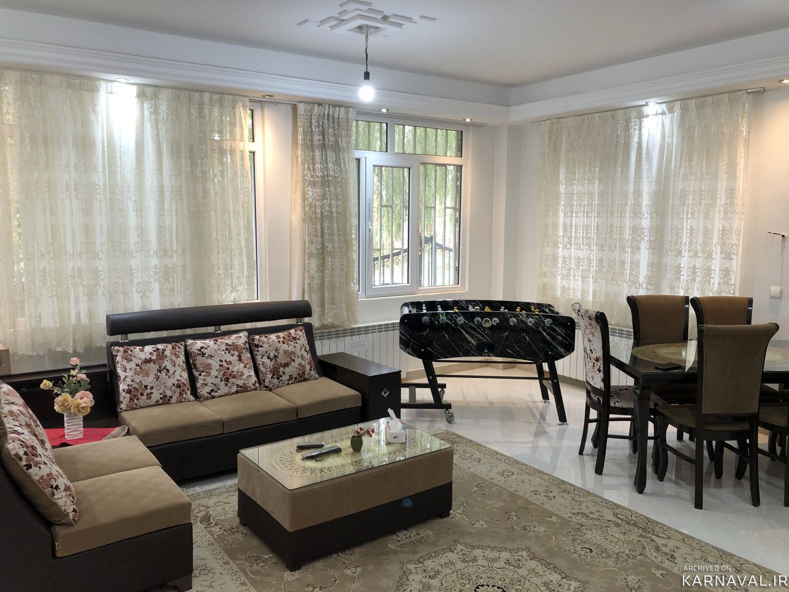 ویلا نوساز دوخوابه دربست با فوتبال دستی