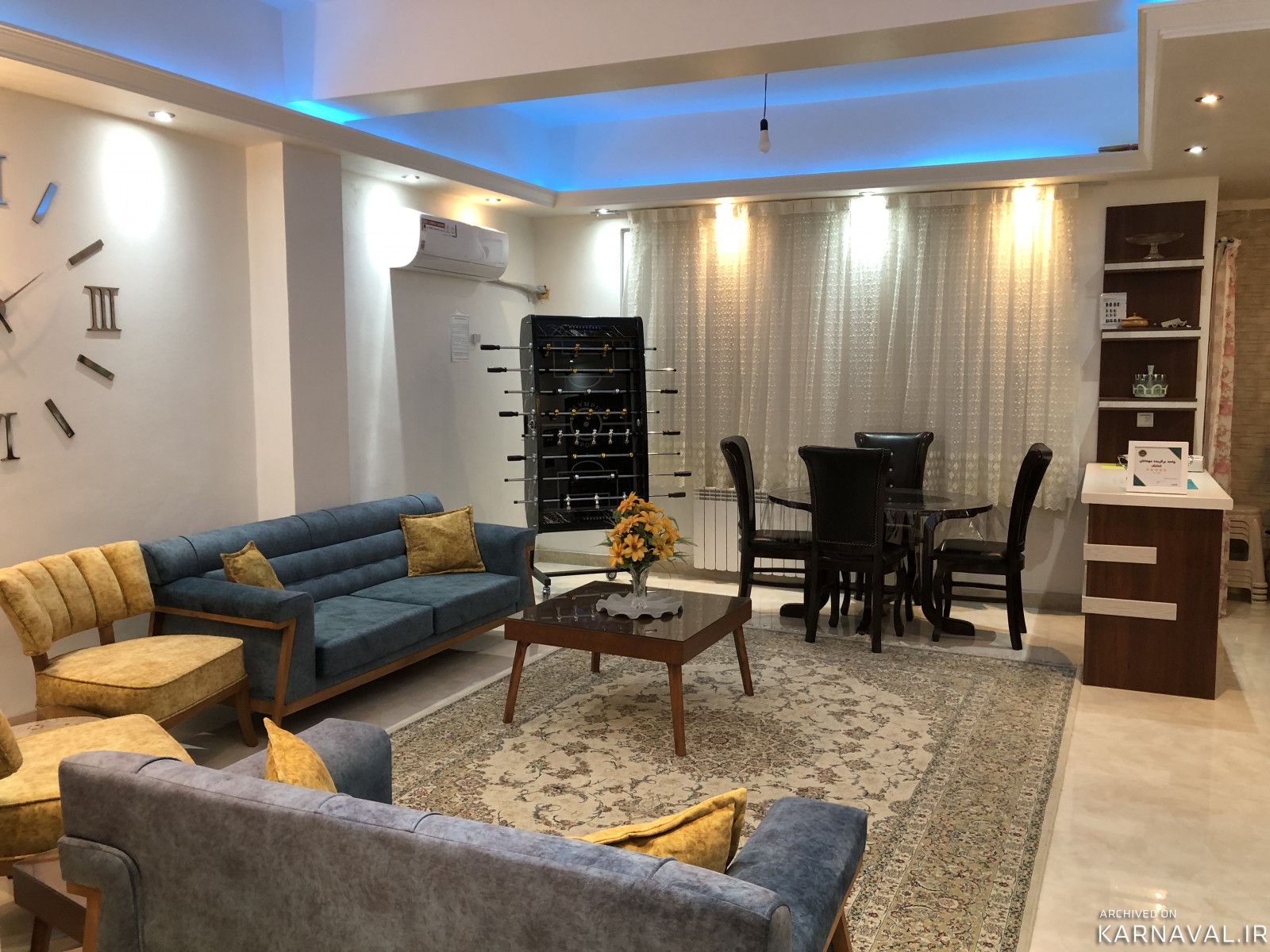 واحد نوساز و مدرن با تراس و ویو عالی و فوتبال دستی