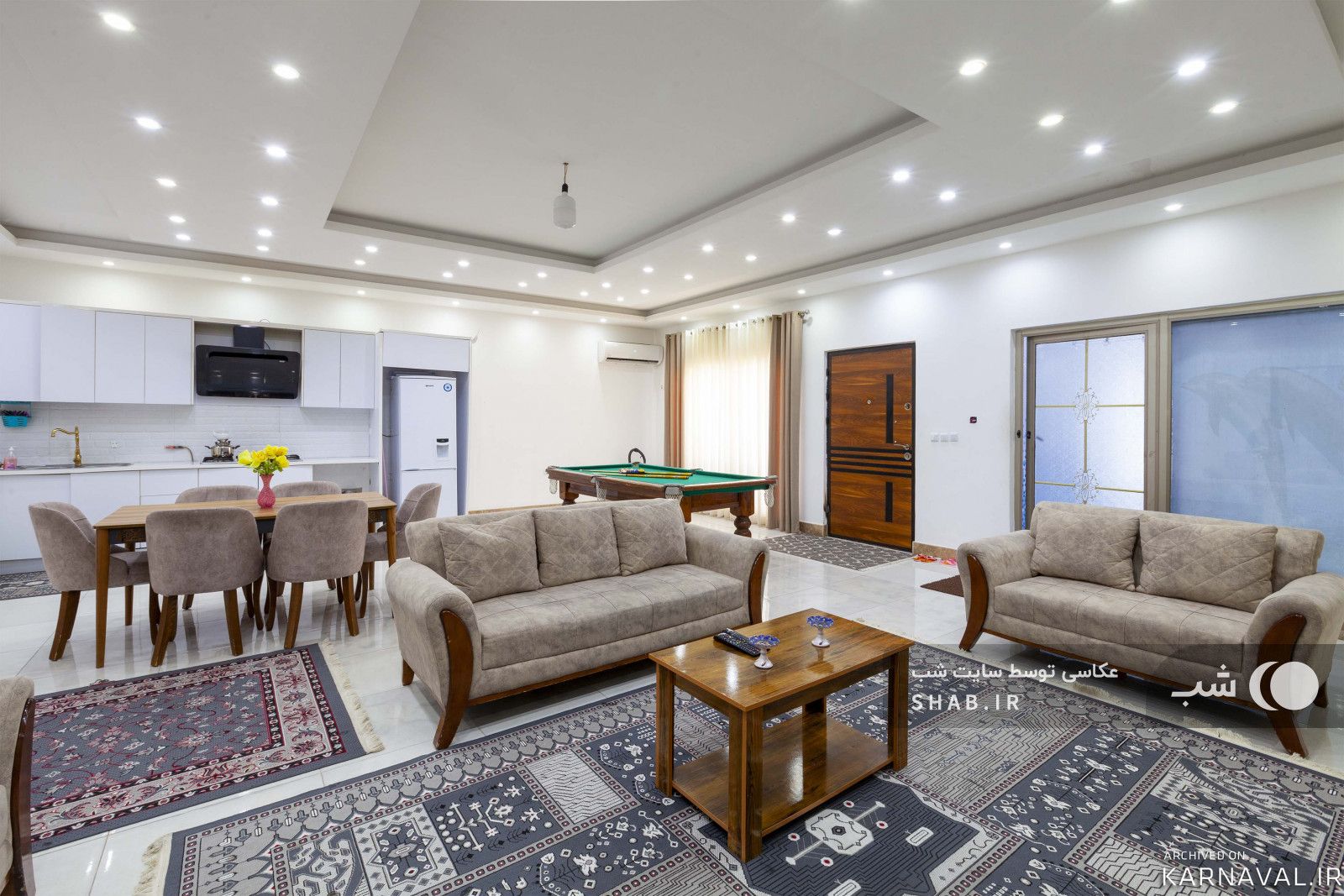 ویلا سه خواب با استخر سرپوشیده وجکوزی اندیشه 8