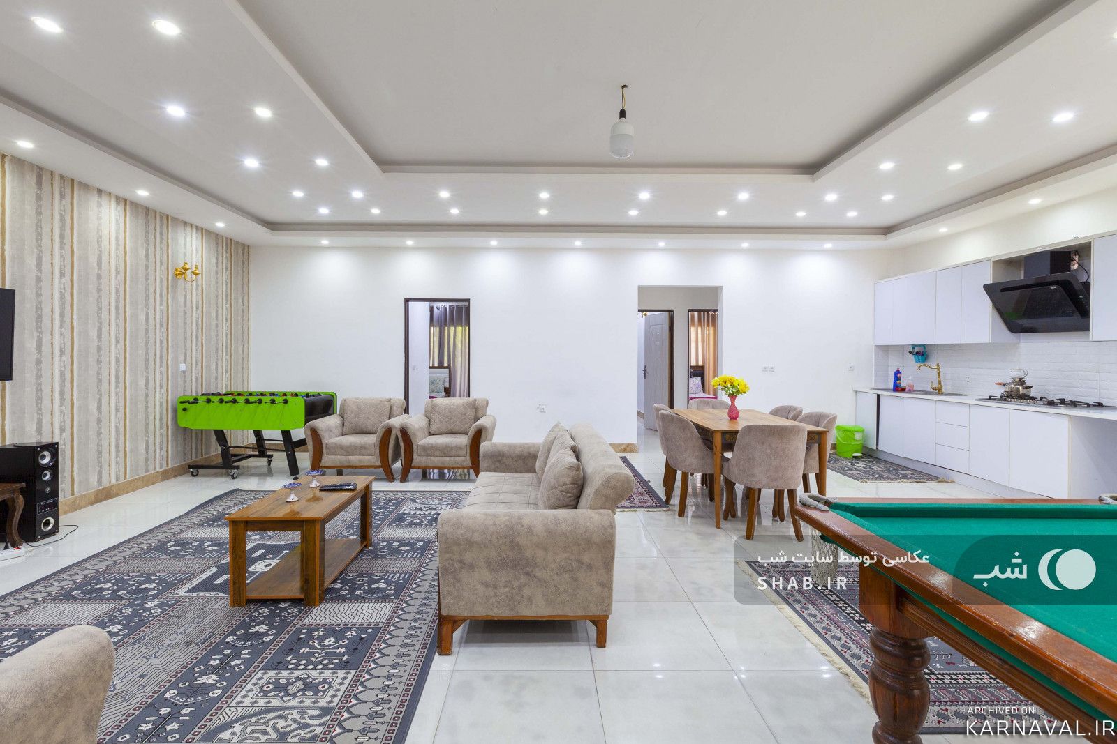 ویلا سه خواب با استخر سرپوشیده وجکوزی اندیشه 8