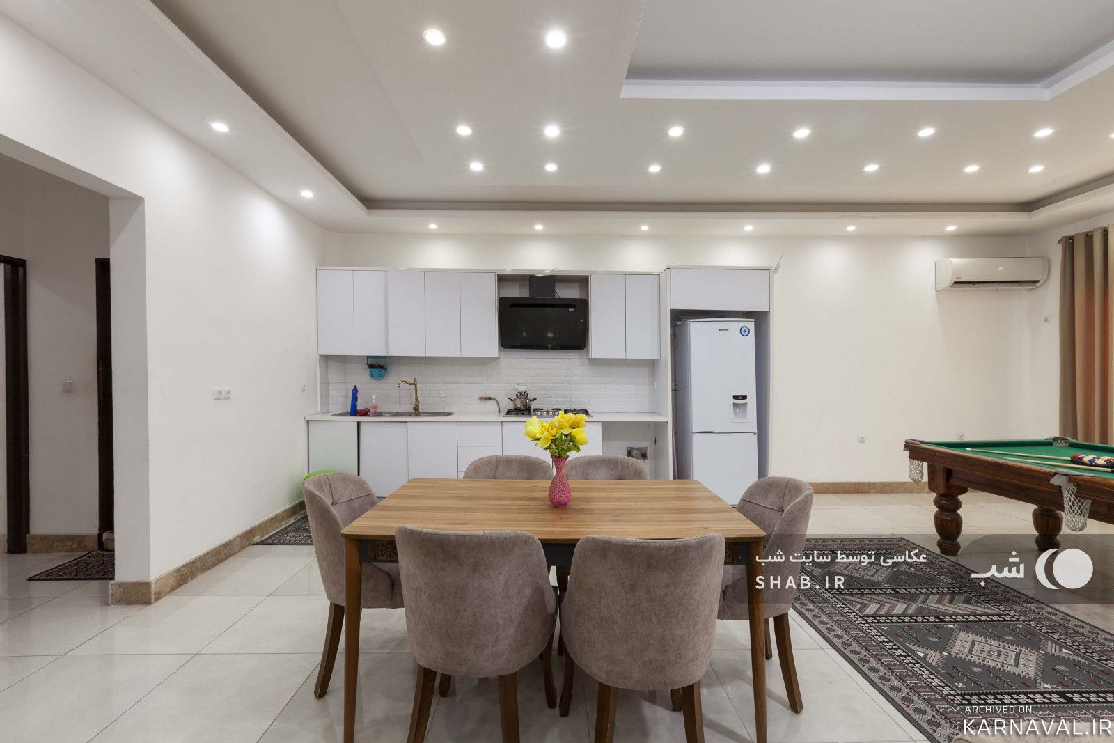 ویلا سه خواب با استخر سرپوشیده وجکوزی اندیشه 8