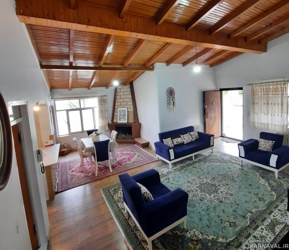 ویلای جنگلی شومینه دار با منظره زیبا