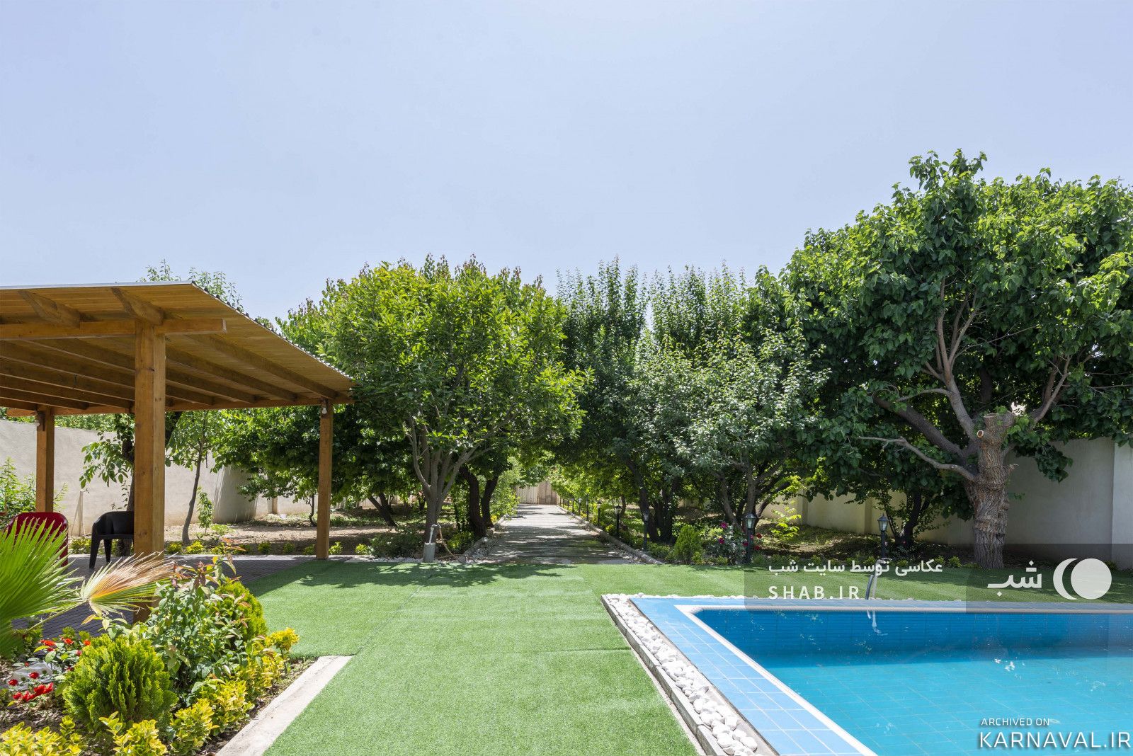 باغ ویلای مدرن آب گرم