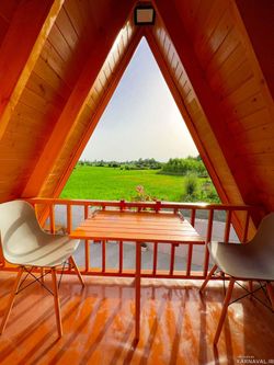 کلبه چوبی دوبلکس استخر آبگرم ویو مزارع کلبه چوبی دوبلکس استخر آبگرم ویو مزارع