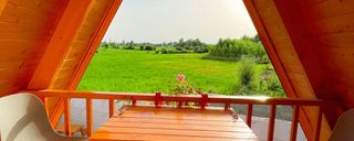 کلبه چوبی دوبلکس استخر آبگرم ویو مزارع کلبه چوبی دوبلکس استخر آبگرم ویو مزارع