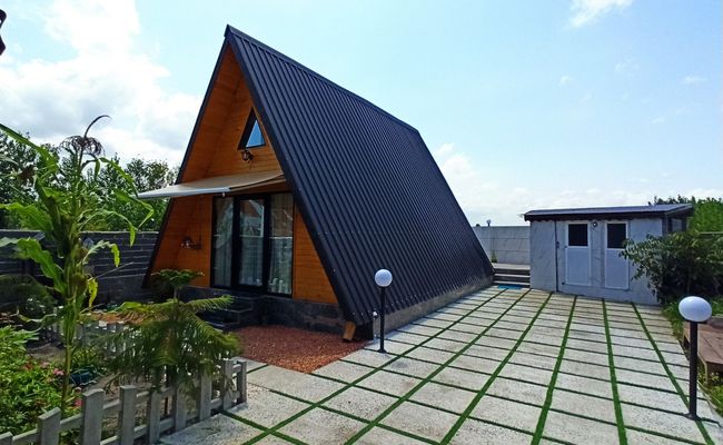 کلبه چوبی دوبلکس استخر آبگرم ویو مزارع کلبه چوبی دوبلکس استخر آبگرم ویو مزارع