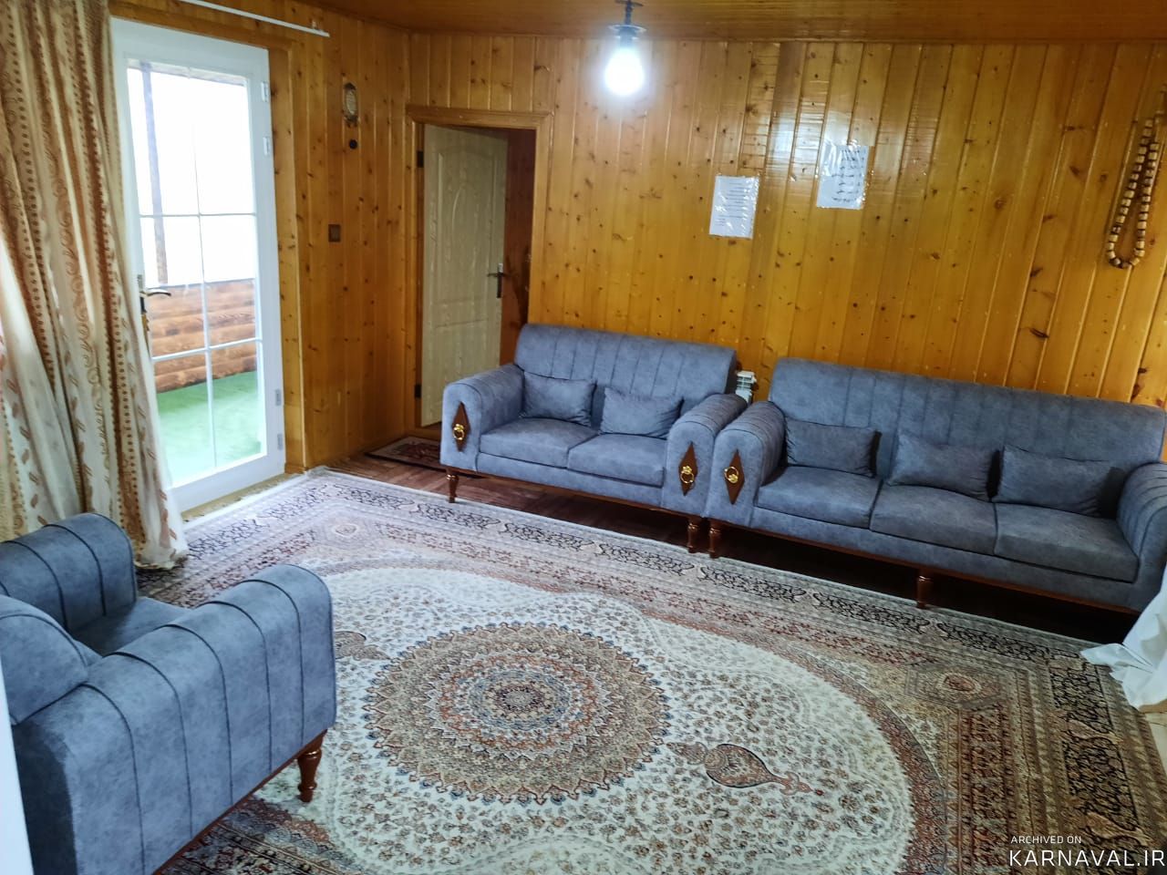 کلبه جنگلی، تک خواب، تراس دار کلبه جنگلی، تک خواب، تراس دار