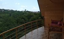 کلبه نقلی در دل باغ مرکبات و زمین چای کلبه نقلی در دل باغ مرکبات و زمین چای