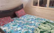 کلبه نقلی در دل باغ مرکبات و زمین چای کلبه نقلی در دل باغ مرکبات و زمین چای