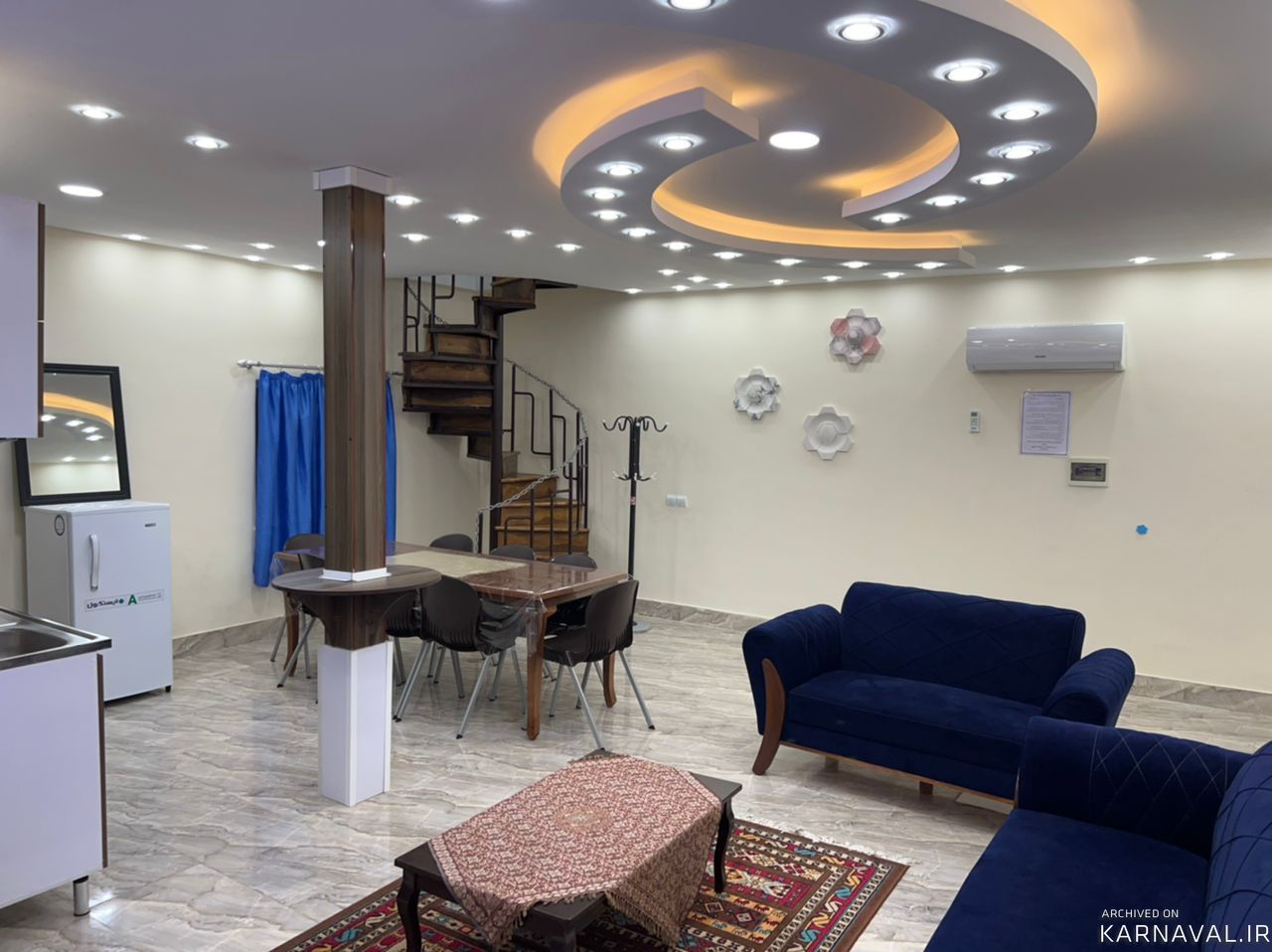 واحد دوبلکس مبله تک خوابه تی تی (دو)