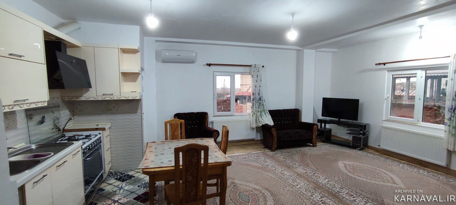 واحد مبله دو خوابه با پارکینگ سرپوشیده با چشم اندازجنگل