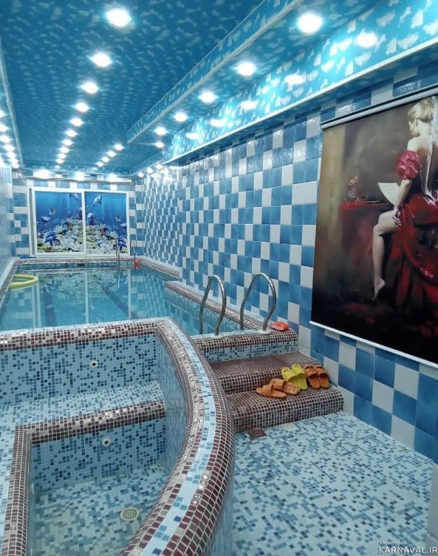 ویلای دو خوابه با استخر سرپوشیده و فوتبال‌دستی