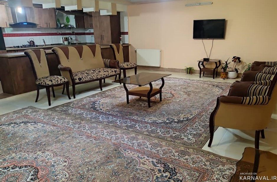 واحد مبله دو خوابه (طبقه سوم) با پارکینگ سرپوشیده