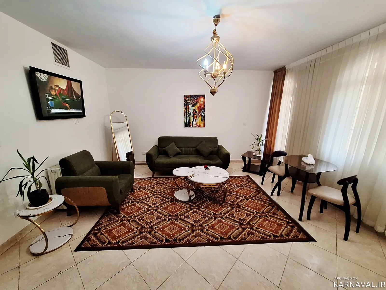 آپارتمان مبله بهار (سه) در بلوار فردوس غرب تهران