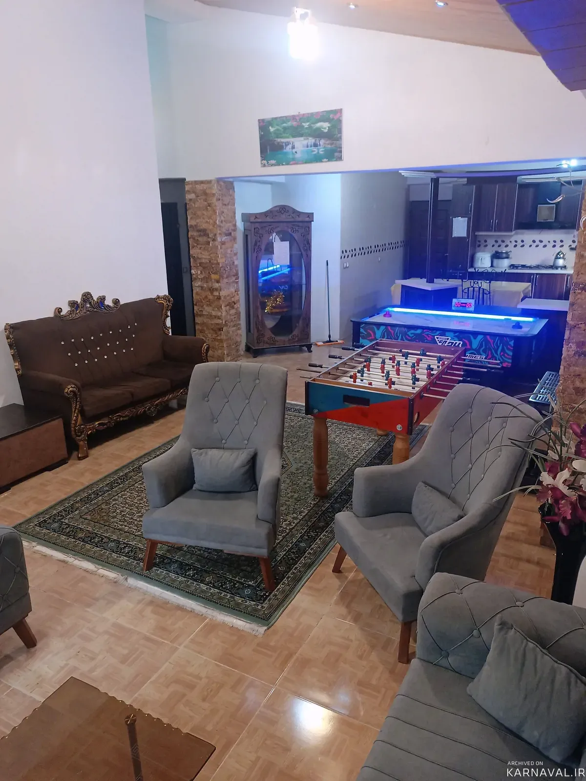 ویلا استخردار آبگرم آرام با ایرهاکی  چالوس
