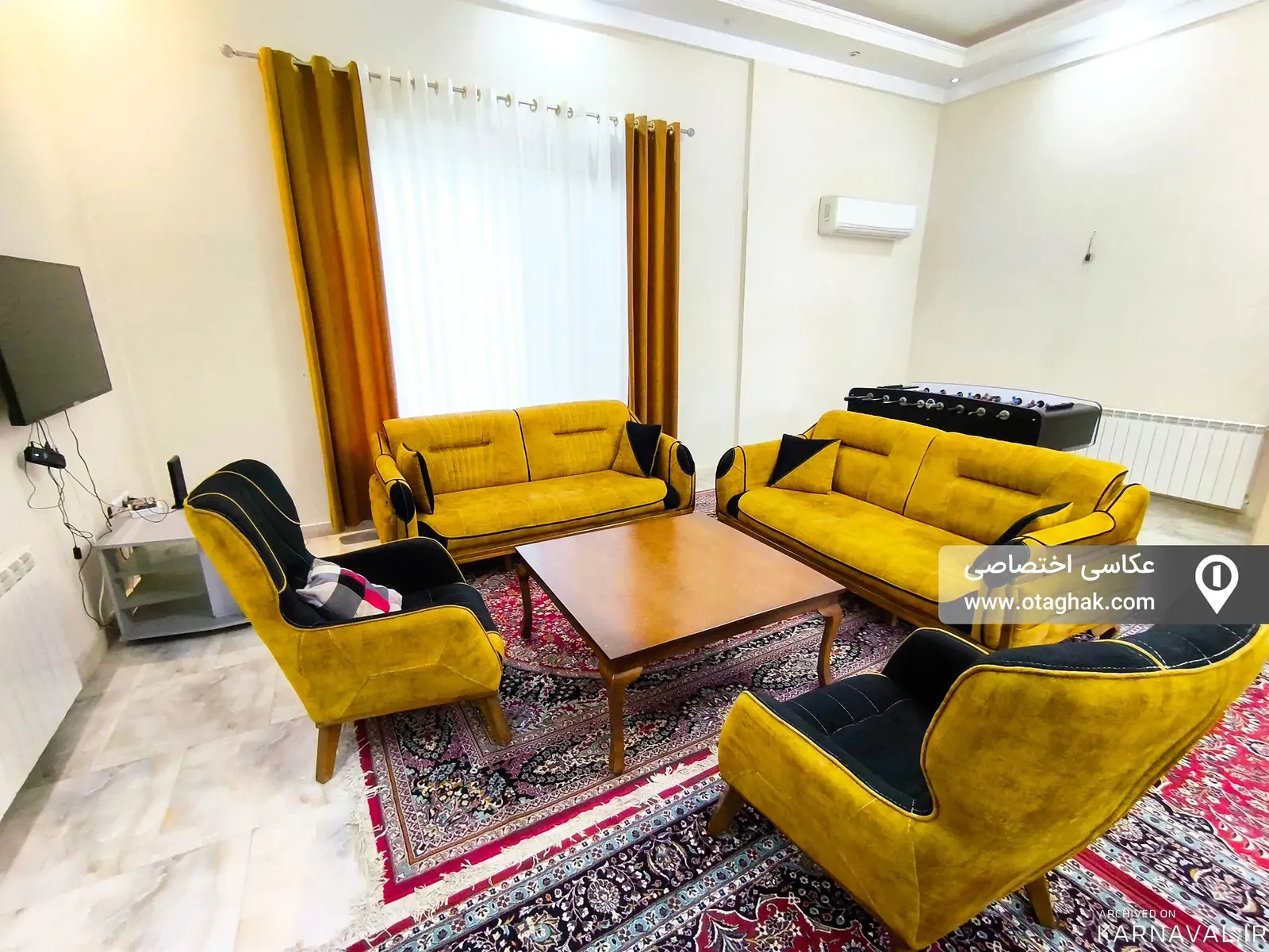 ویلا استخردار آبگرم لاکچری رنگرز با فوتبال دستی نمک آبرود