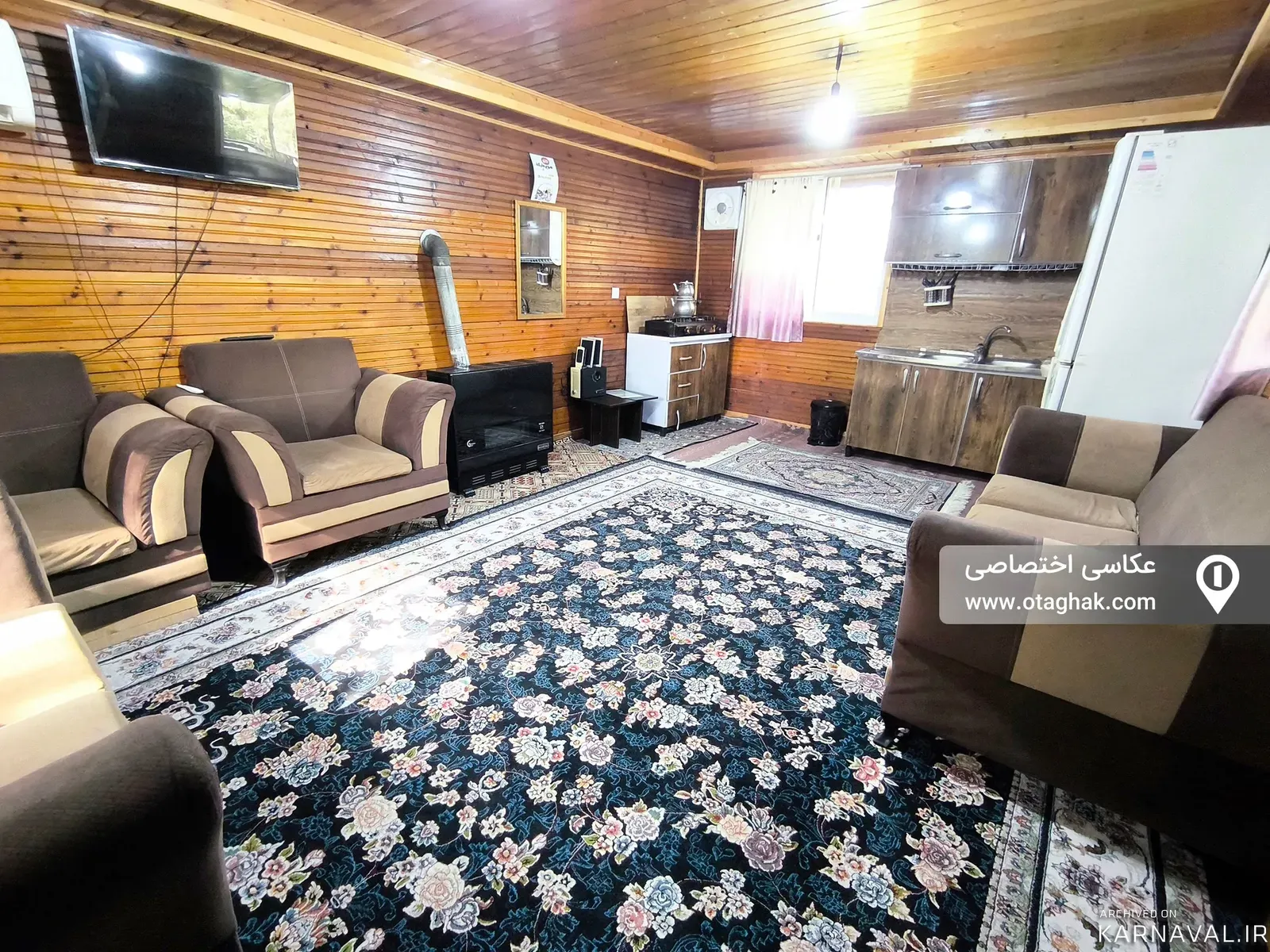 کلبه  چوبی احمدی شیرگاه