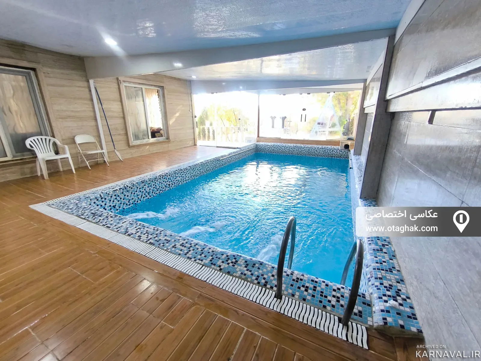 ویلا استخردار سرپوشیده آبگرم پارسیان کردان