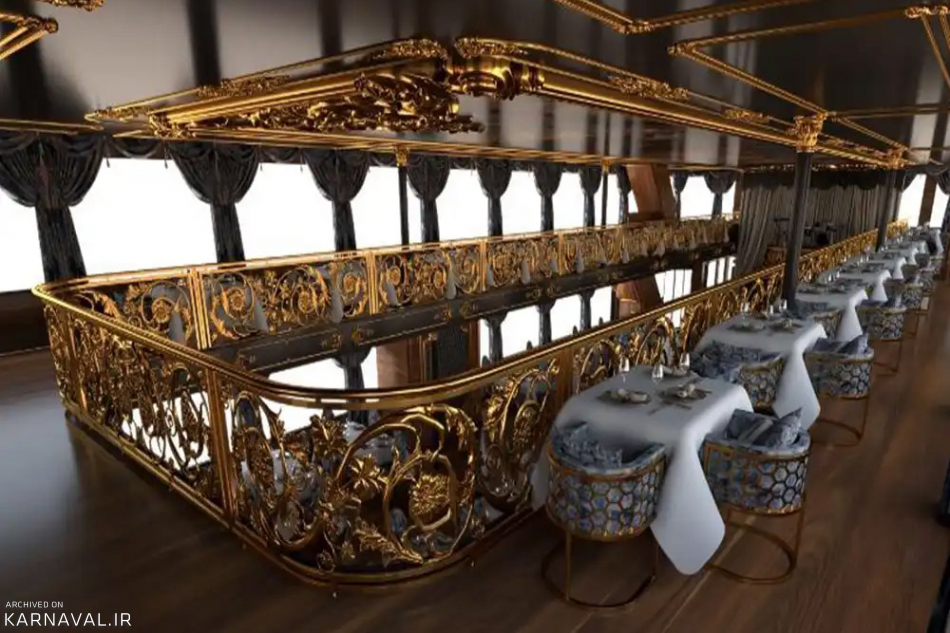 نمای داخلی کشتی تفریحی امیرکبیر کیش