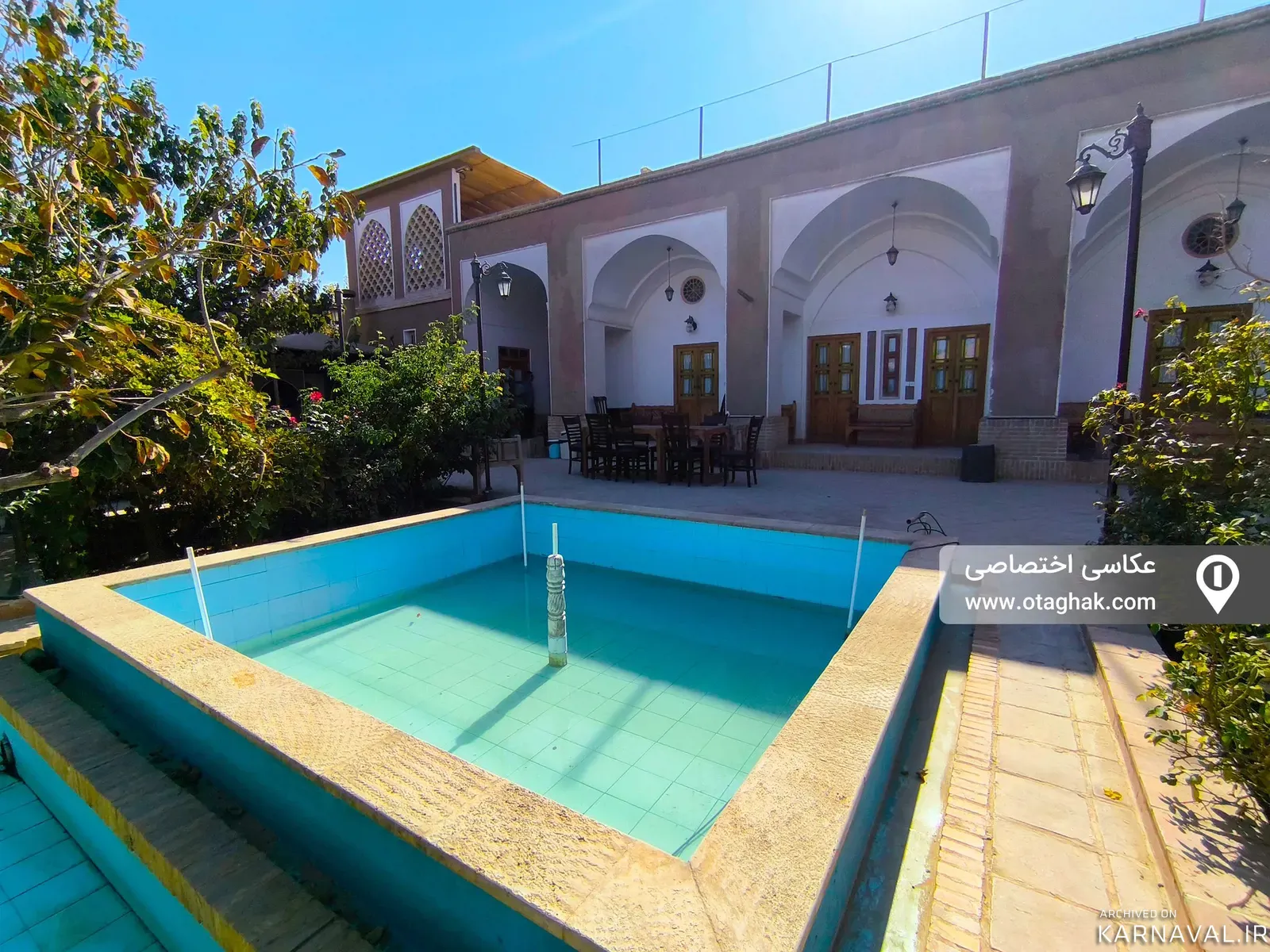 اقامتگاه بوم‌گردی خانه باغ تاریخی کیمیا (اتاق 3) کاشان