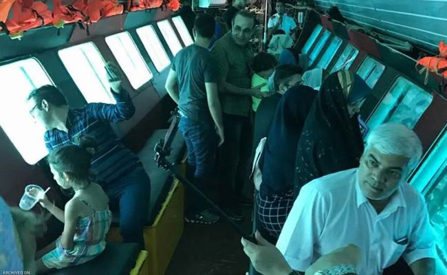 کشتی کف شیشه ای آکواریوم کیش کشتی کف شیشه ای آکواریوم کیش