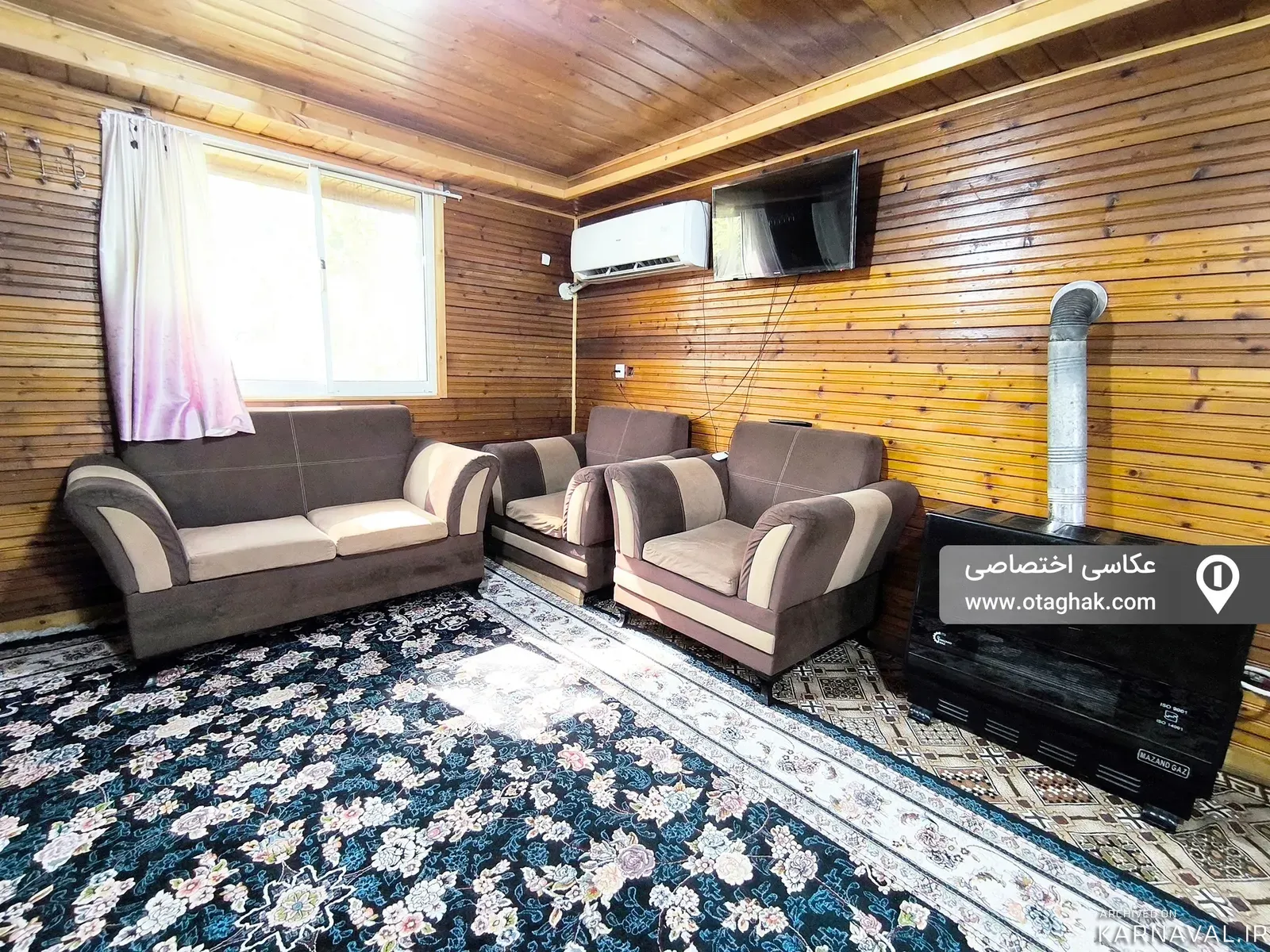 کلبه  چوبی احمدی شیرگاه