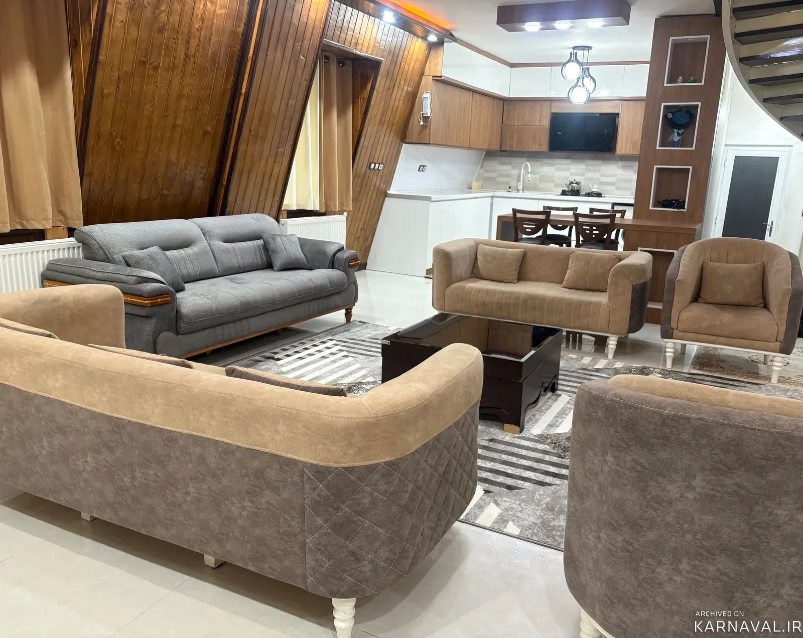 کلبه سوئیسی استخردار آبگرم آرالیا شیرود