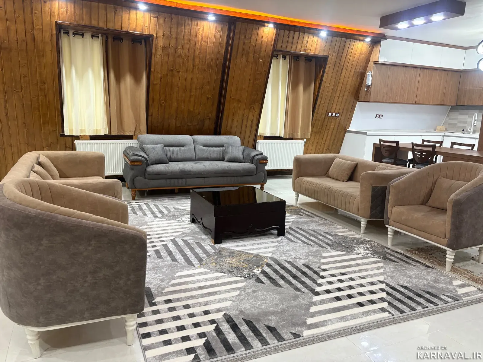کلبه سوئیسی استخردار آبگرم آرالیا شیرود