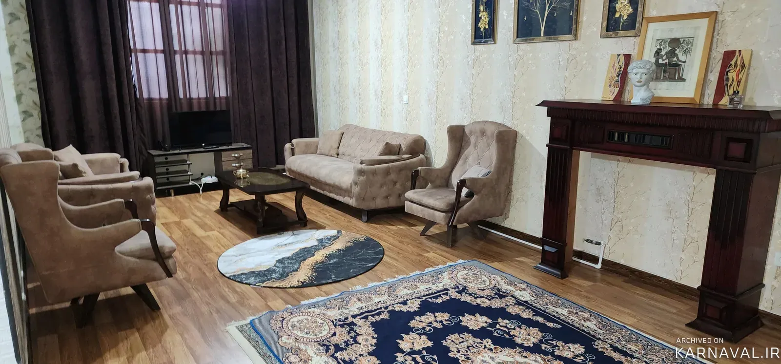 آپارتمان مبله صدف در باغ فیض تهران
