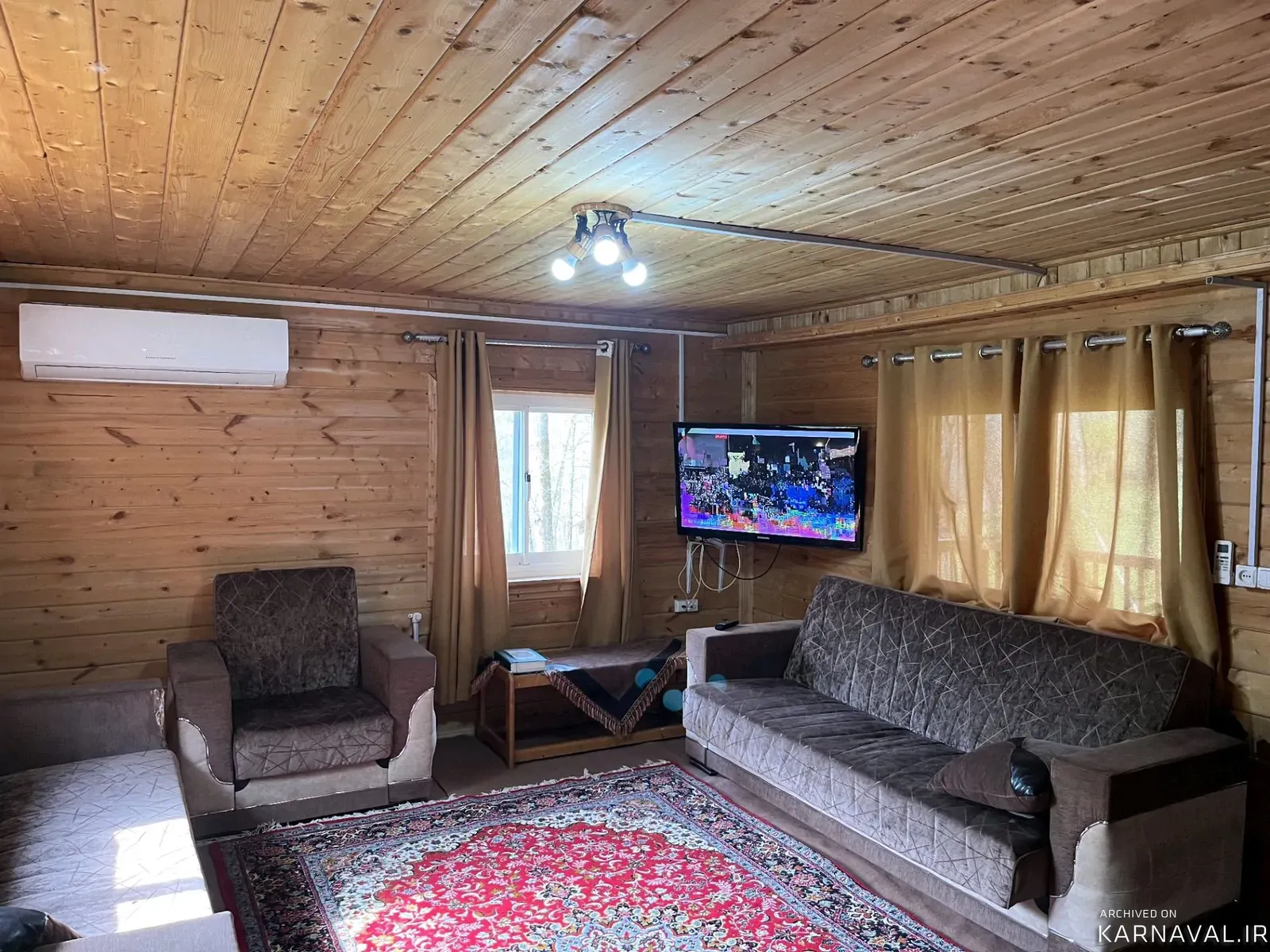 کلبه چوبی جنگلی جکوزی دار نساء ماسال