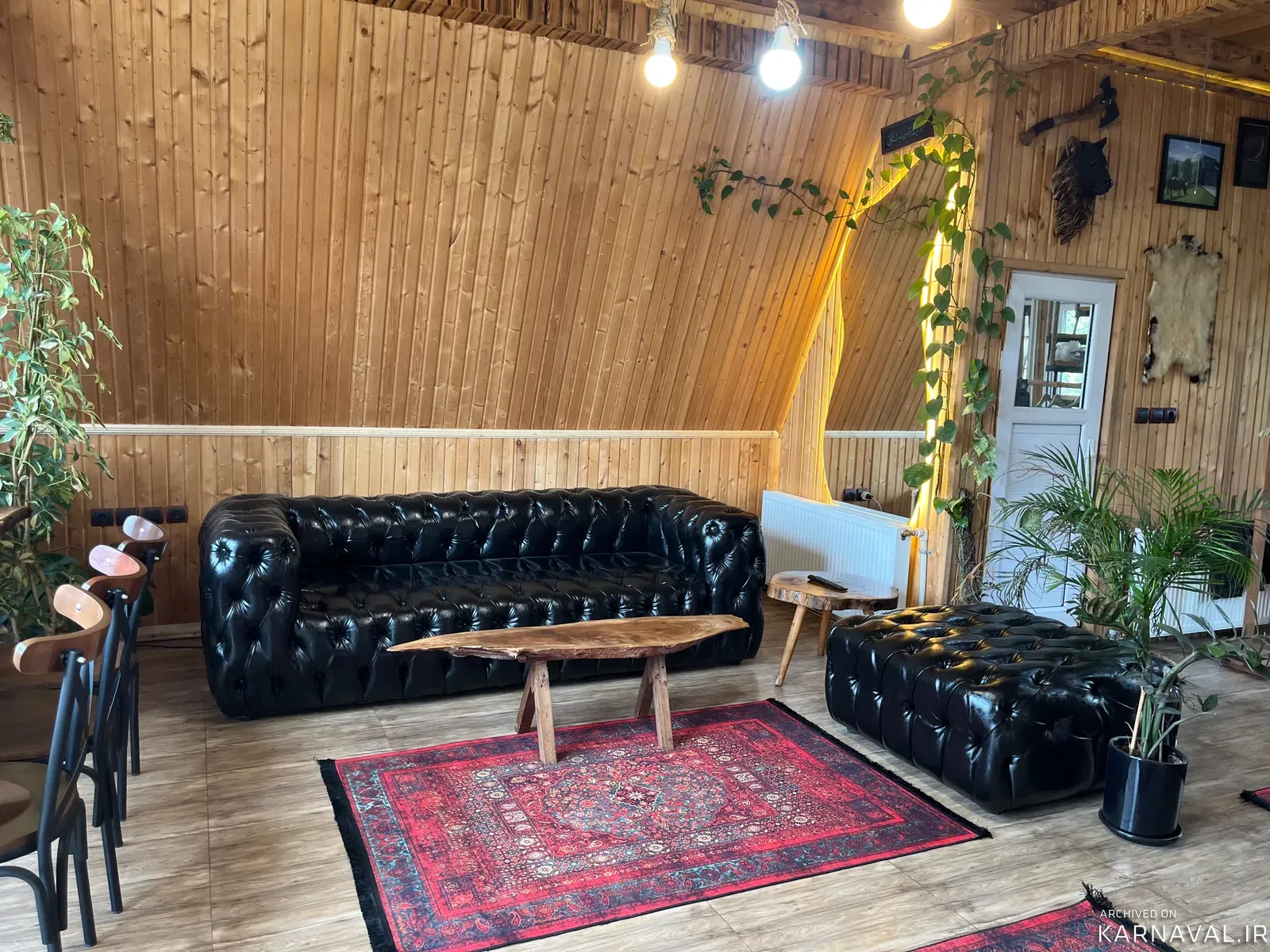 کلبه سوئیسی چوبی استخر‌دار آبگرم هیرکان  ماسال