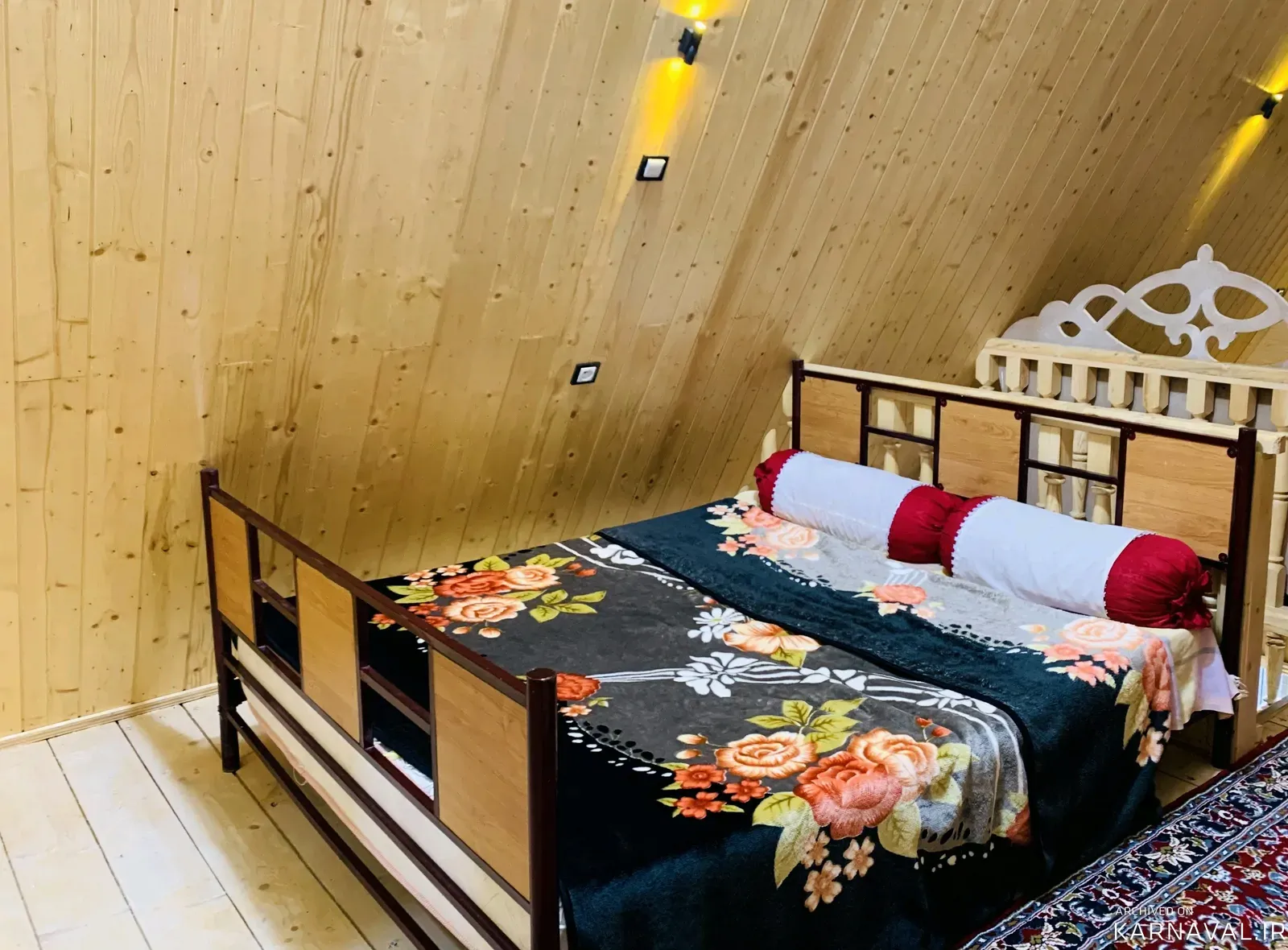 کلبه سوییسی استخردار آبگرم بهار شاندرمن کلبه سوییسی استخردار آبگرم بهار شاندرمن