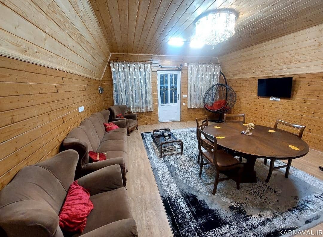کلبه سوئیسی آجری با جکوزی ۶نفره