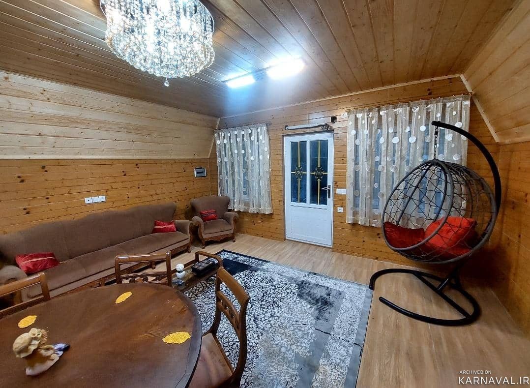 کلبه سوئیسی آجری با جکوزی ۶نفره