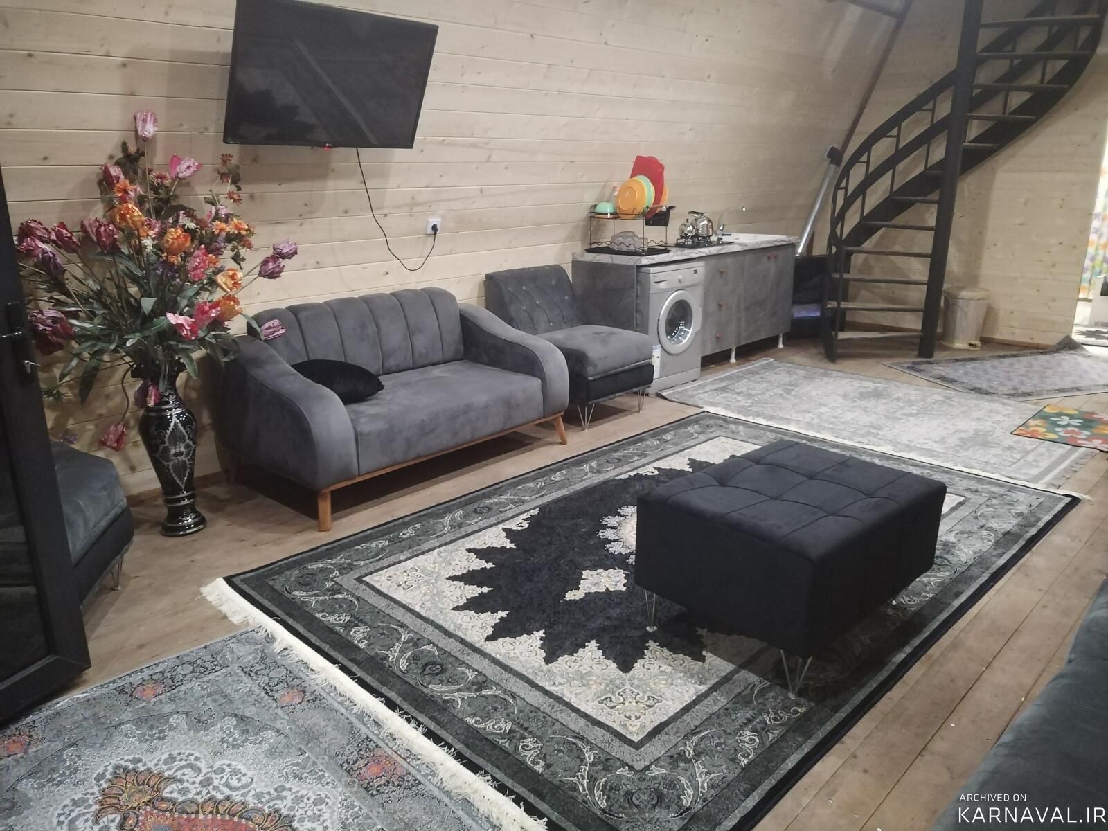 کلبه دوخواب با جکوزی ساسان کلبه دوخواب با جکوزی ساسان