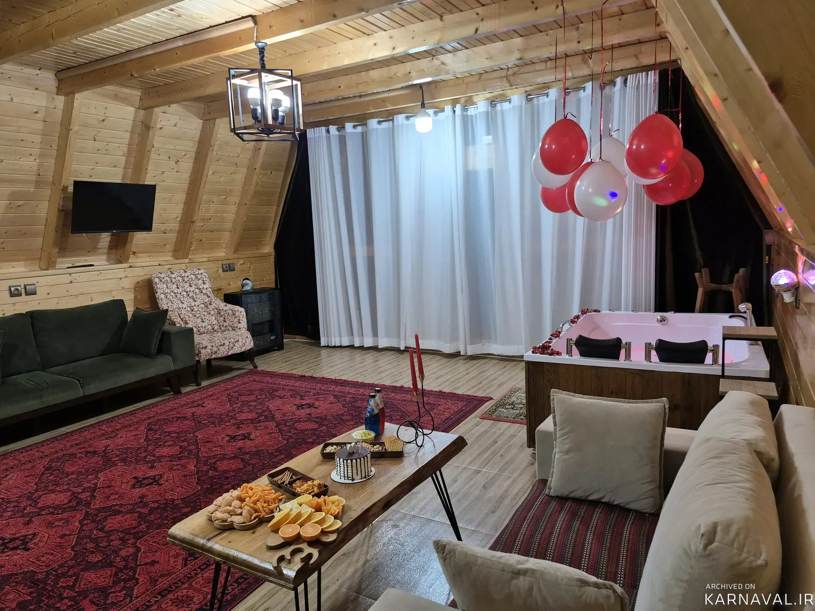 کلبه سوئیسی مهر با جکوزی  سوادکوه